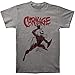 Marvel Men's Carnage Action Pose Slim Tri-Blend T Shirt