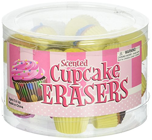 Oasis Supply Scented Cupcake Erasers Toy (24 Piece)