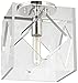 Travis 1-Light Flush Mount - Polished Nickel Finish with Clear Acrylic Shade