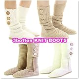 3ボタン・ラメ・ニットブーツ・3botton KNIT BOOTS