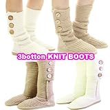 3ボタン・ラメ・<strong>ニットブーツ</strong>・3botton KNIT BOOTS