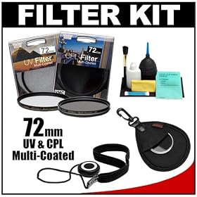 Vivitar Series 1 72mm Multi-Coated UV and Circular Polarizer Glass Filter with + Filter Case +... by 