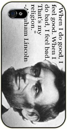 iPhone 6+ Plus Whe I do good I feel good. When I do bad, I feel bad. That's my religion. Abraham Lincoln black plastic case / Inspirational and motivational life quotes / SURELOCK AUTHENTIC