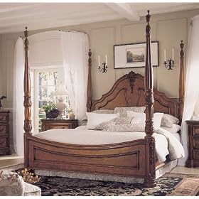 Grand Revival Tiara Mansion Poster Bed by American Drew