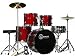 Wine Red 20 Lug Full Size Drum Set with Cymbals Stands Sticks & Stool Gammon Percussion