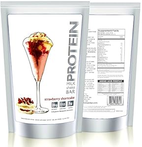 Strawberry Shortcake Protein Powder For Women - Voted Best Tasting Protein Powder - Creamy & Fluffy - 22g Protein | Low Carb | Gluten Free | Soy Free | rGBH Hormone Free | Naturally Sweetened with Organic Stevia | Formulated For Optimal Fat Loss - Reduces Appetite & Cravings - (BONUS) - 100% Money Back Guarantee