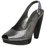  : Nine West Women's Unida Platform Slingback,Pewter,8.5 M US