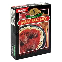 Tempo Italian Meat Ball Mix, 12-Count Box of 2.75-Ounce Packets