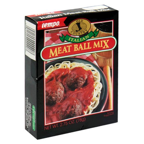 Tempo Italian Meat Ball Mix, 2.75-Ounce, 12 Count Boxes (Pack of 2)