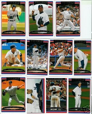 2006 Topps Series 2 NEW YORK YANKEES baseball cards team set