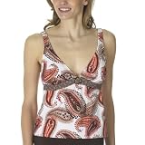 Merona Paisley Tankini - White