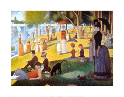 Sunday Afternoon on the Island of la Grande Jatte, c.1886 Art Poster Print by Georges Seurat, 28x22