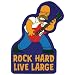 The Simpsons - Live Large Rock Hard Decal
