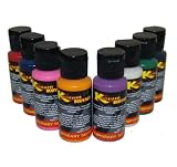 8 Color Kit of Kustom Body Art Temporary Tattoo Paint - 1 Oz
Bottles