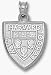 Harvard Crimson Law School Shield Pendant - Sterling Silver Jewelry