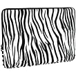 Faux-fur Zebra Animal Print Carrying Case Sleeve for Apple MacBook 15" Notebook Laptop Computer