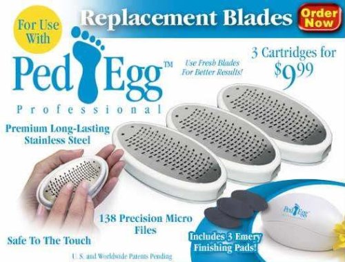 Pedegg 3 Pack Replacement Blades