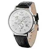Die Haas & Cie Herrenuhr VITESSE Chrono in Edelstahl/Silber – ein elegantes Geschenk für den Mann.