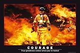 Produkt-Bild: Empire 523914 Motivational - Courage Motivation Feuerwehr Helden Heroes - Druck - Maxi-Poster - Gr&ouml;sse 91.5 x 61 cm