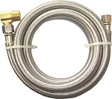 Braided Dishwasher Water Connector 3/8 x 3/8C x 96,Stainless Steel