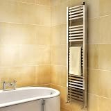 SQUARE HEATED CHROME TOWEL RAIL RAD RADIATOR 1600x450