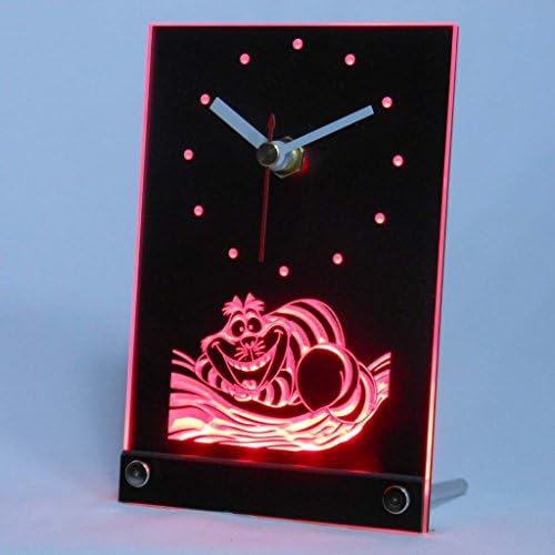 Cheshire Cat Table Desk 3D LED Neon Clock TNC0225-R