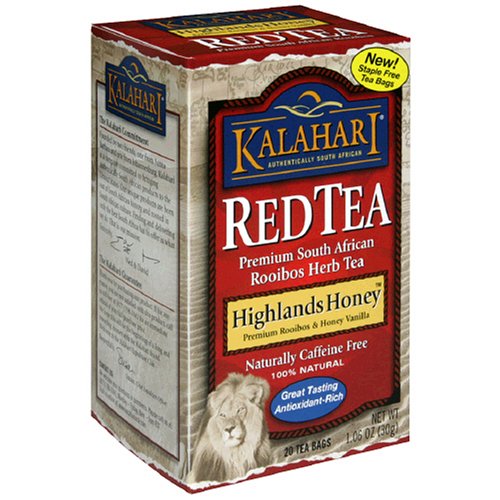 Kalahari Red Tea, Highlands Honey, Tea Bags, 20-Count Boxes (Pack of 12) by Kalahari