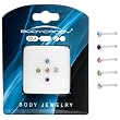 20 Gauge Stainless Steel CZ Nose Bone Pack