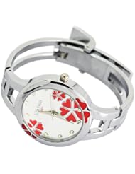 XinHua Rose Luxury Stainless Quartz Sport Watch Women Bangle Bracelet Watch New
