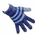 3 Pairs Ladies Feather Touch Magic Gloves 2 Tone Blue