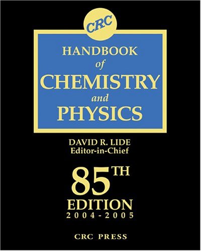 CRC Handbook Chemistry and Physics 85th Edition