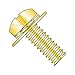 M2-0.4 x 8 mm SEMS Screws/Double Washer/Phillips/Pan Head/Steel/Zinc Yellow/Split Lockwasher & Flat Washer / 5mm Flat Washer OD (Carton: 4,000 pcs)