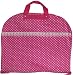 Pink & White Polka Dot Garment Bag with Lace Trim~ great for dance costumes