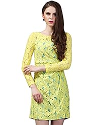 Floral Print Cotton/Polyester/Spandex Gathered Lace Spring Long Sleeves Party Dress 