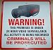 CCTV Warning Sign