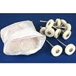 13 Felt Buffing Wheels Watch Crystal Polish Powder Tool