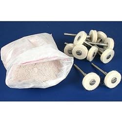 13 Felt Buffing Wheels Watch Crystal Polish Powder Tool