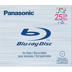 Panasonic LM-BR25DE 25 GB 2x Write-Once BD-R Blu-ray Disc