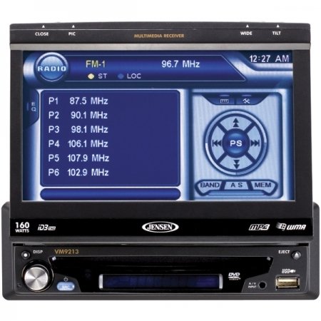 Jensen VM9213 7-Inch Touch Screen MultiMedia Receiver