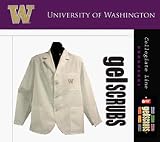 Washington Huskies Scrub Style Short Consultation Jacket from GelScrubs ( Leaf Logo ) - B000BJFJ88