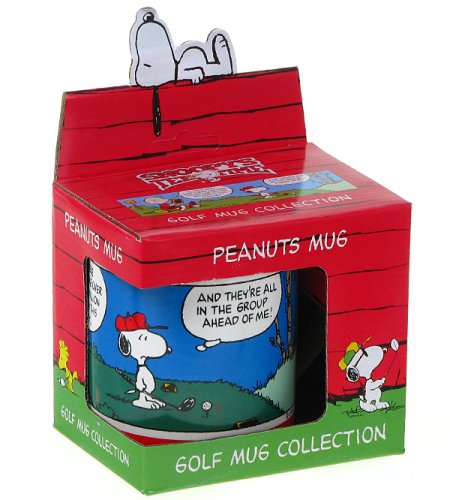 Golf Gifts and Gallery Ceramic Peanuts 21 Million Golfer?s Comic Strip Mug