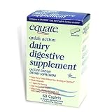 Digestion & Nausea Relief and Treatment Products item: Equate - Dairy Digestive Supplement, 60 Caplets, Lactase Enzyme, Compare to LACTAID Fast Act