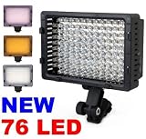NEEWER® CN-76 LED VIDEO LIGHT Ultra High Power 76 LED Digital Camera / Camcorder , for Canon, Nikon, Pentax, Panasonic, Sony, Leica , Samsung and Olympus Digital SLR Cameras!!!