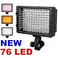 NEEWER CN-76 DIMMABLE LED VIDEO LIGHT Ultra High Power 76 LED Digital Camera / Camcorder , for Canon, Nikon, Pentax, Panasonic, Sony, Leica , Samsung and Olympus Digital SLR Cameras!!!