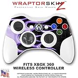 Metal Flames Purple Skin by WraptorSkinz TM fits XBOX 360 Wireless Controller (CONTROLLER NOT INCLUD