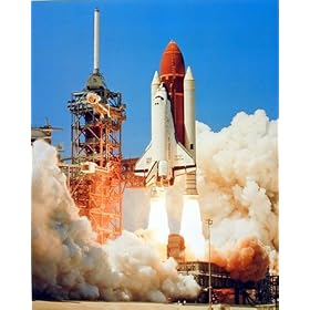 Nasa Shuttle Blast Off Space Launch Art Poster Print - 16