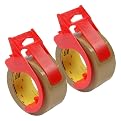 Heavy-Duty Packing Tape with Dispenser- Tan(2-pk.)