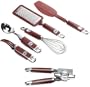 Kitchen Aid 6-Piece Gadget Set, Red