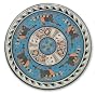 Ceramic plate, 'Man-Falcon Deity'