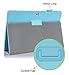 [Corner Protection] ASUS Transformer Pad TF103C Case Cover, FYY® Premium Soft Folio PU Leather Case for ASUS Transformer Pad TF103C Cyan (With Auto Wake/Sleep Feature)